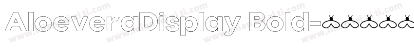 AloeveraDisplay Bold字体转换